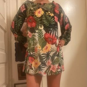 Farm Rio - Flora Mini Shift Dress - Size Small
